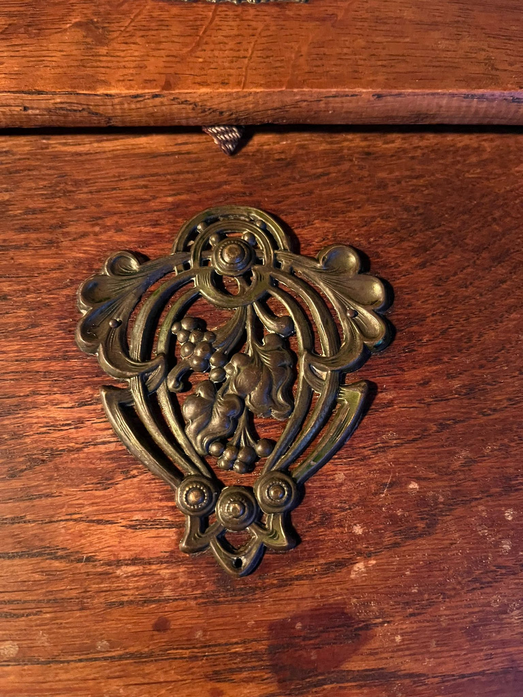 Antique oak writing box / writing chest