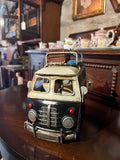 Vintage metal Volkswagen hippie bus model