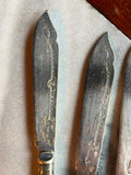 Antique dessert or butter knives (4 pcs)