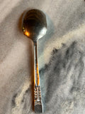 Pair of vintage English silver-plated teaspoons