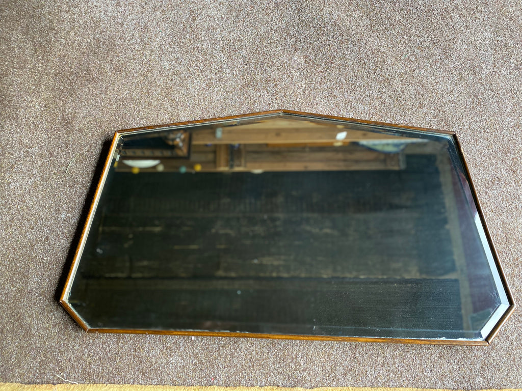 Vintage Art Deco Geometric Wall Mirror