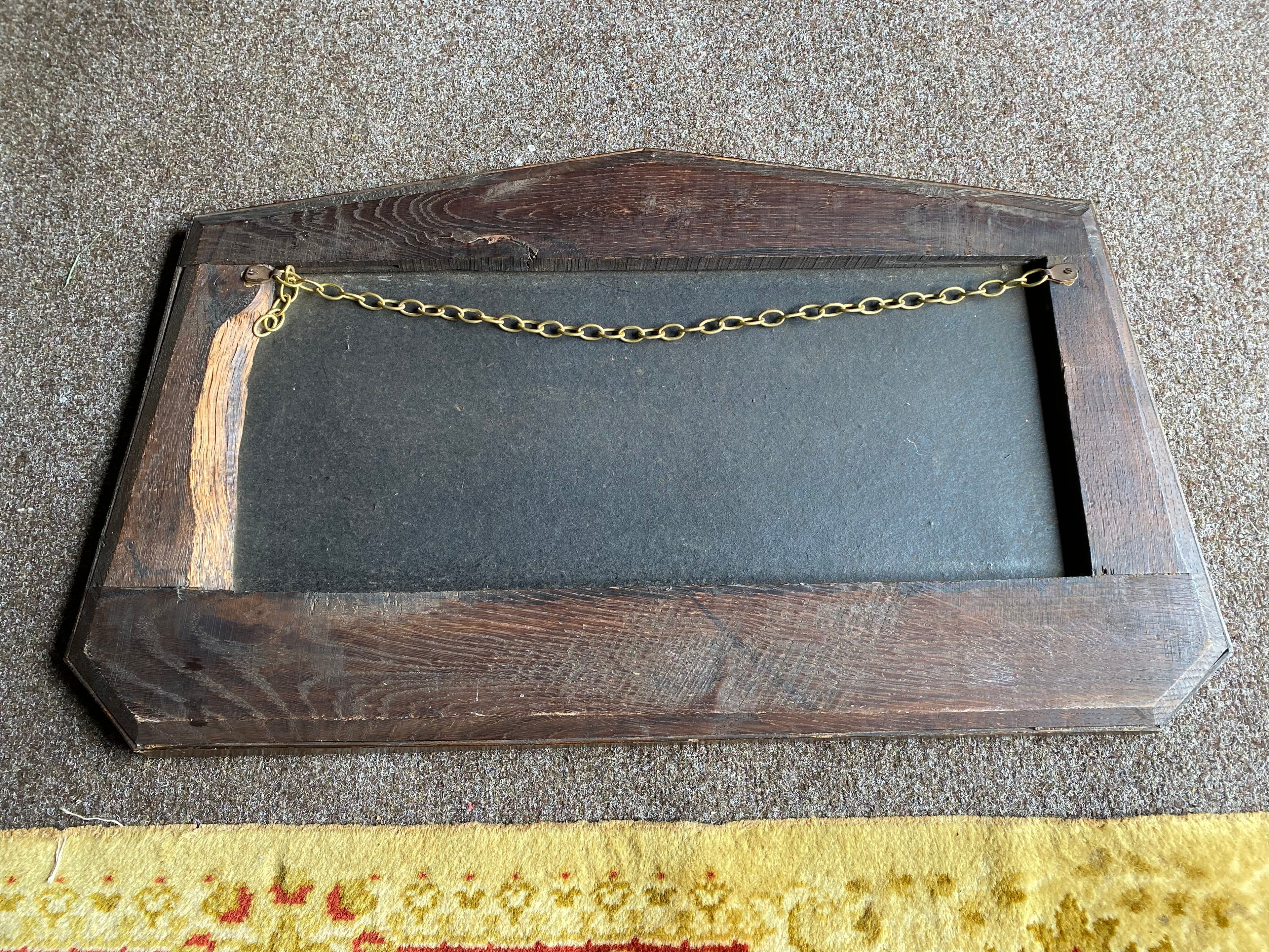 Vintage Art Deco Geometric Wall Mirror