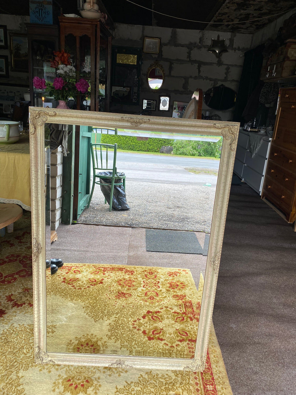 Elegant Vintage French Wall Mirror