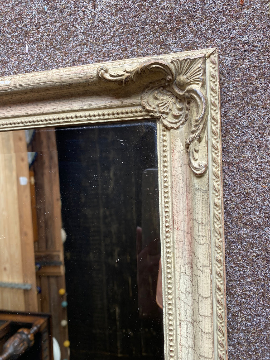 Elegant Vintage French Wall Mirror