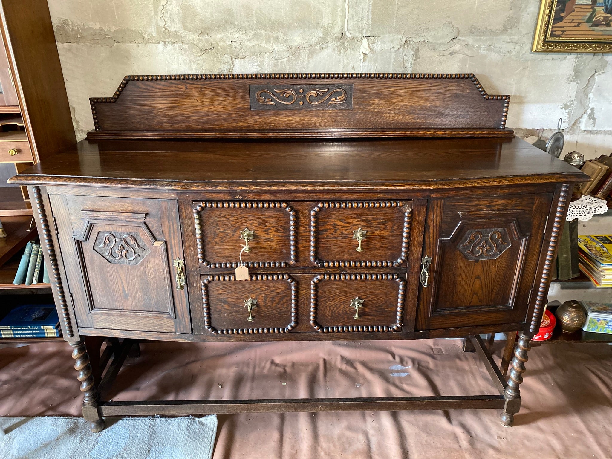 Antique English Oak Chest of Drawers