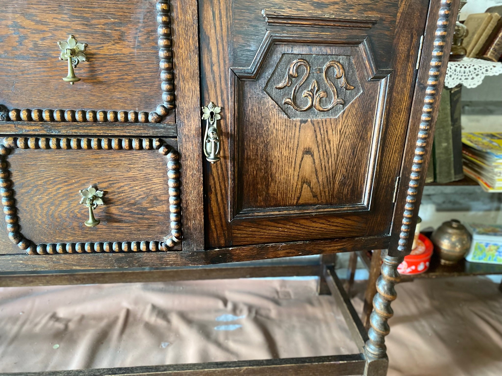 Antique English Oak Chest of Drawers