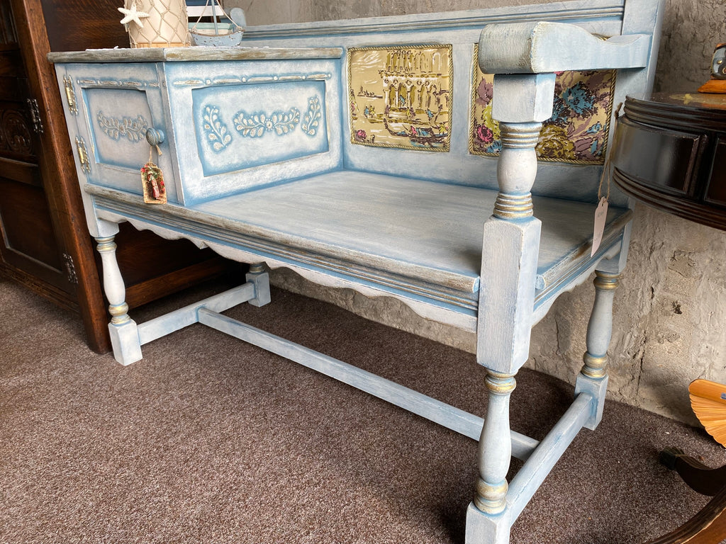 Vintage telephone bench / "gossip bench"