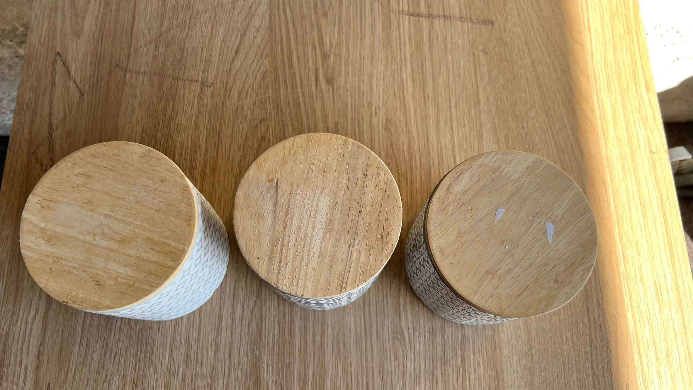 Stylish set of ceramic jars – 3 pcs