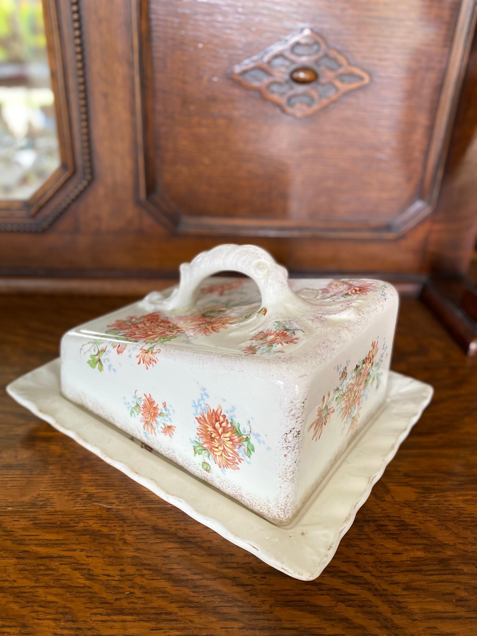 Vintage keraamiline võitoos – “Poppy” muster, M & Co