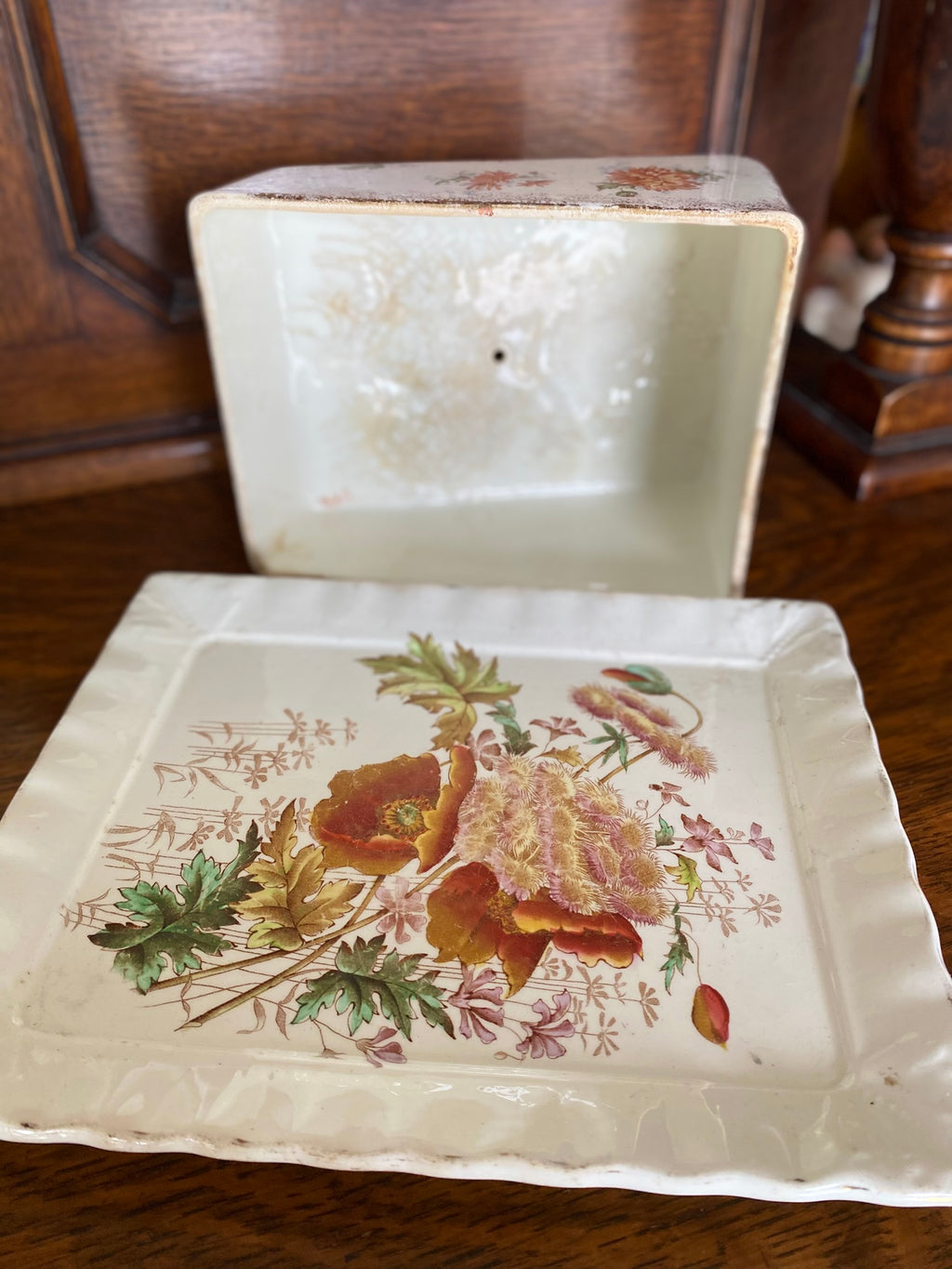Vintage keraamiline võitoos – “Poppy” muster, M & Co