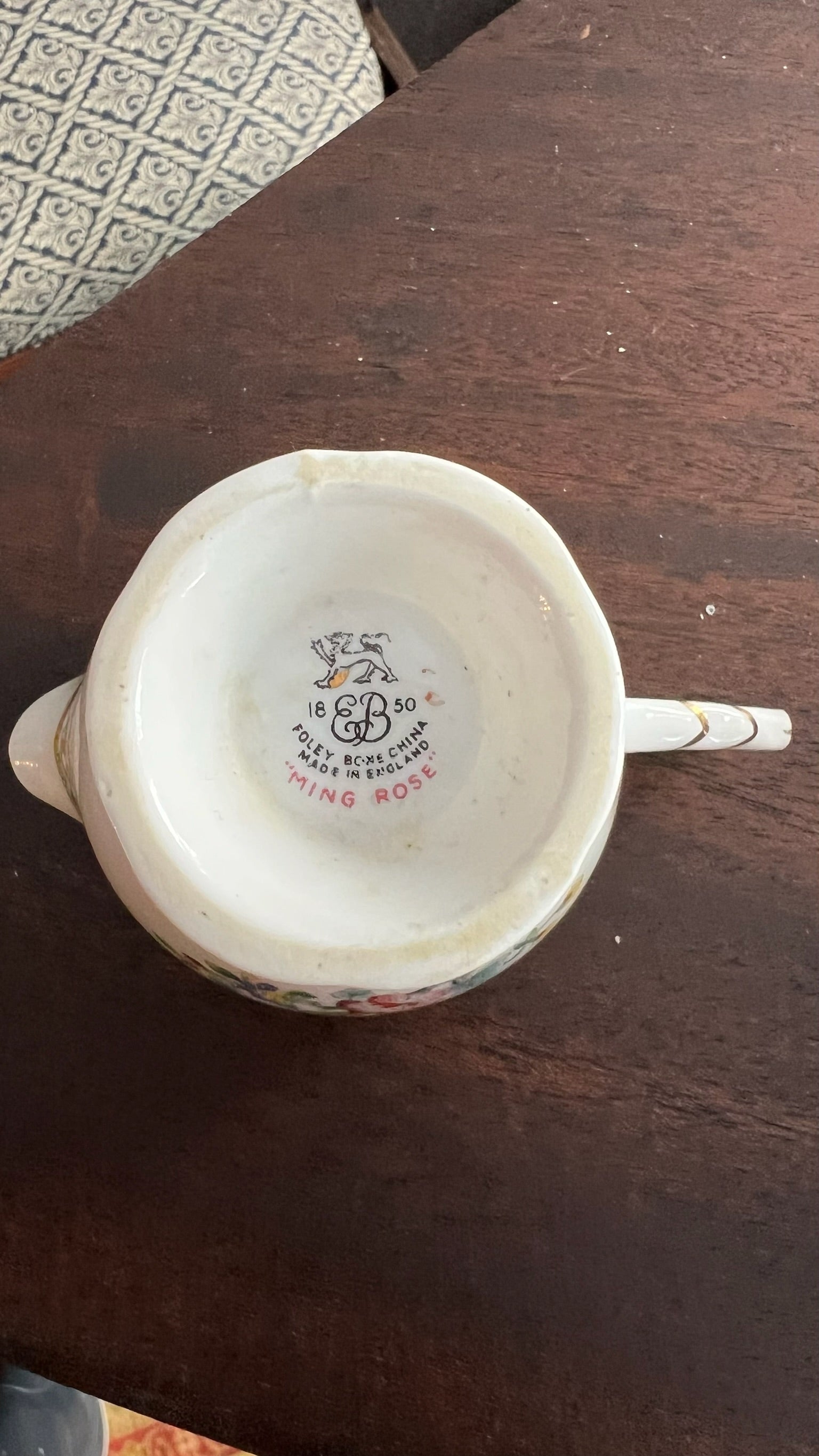 Vintage English bone china tea set (partial)
