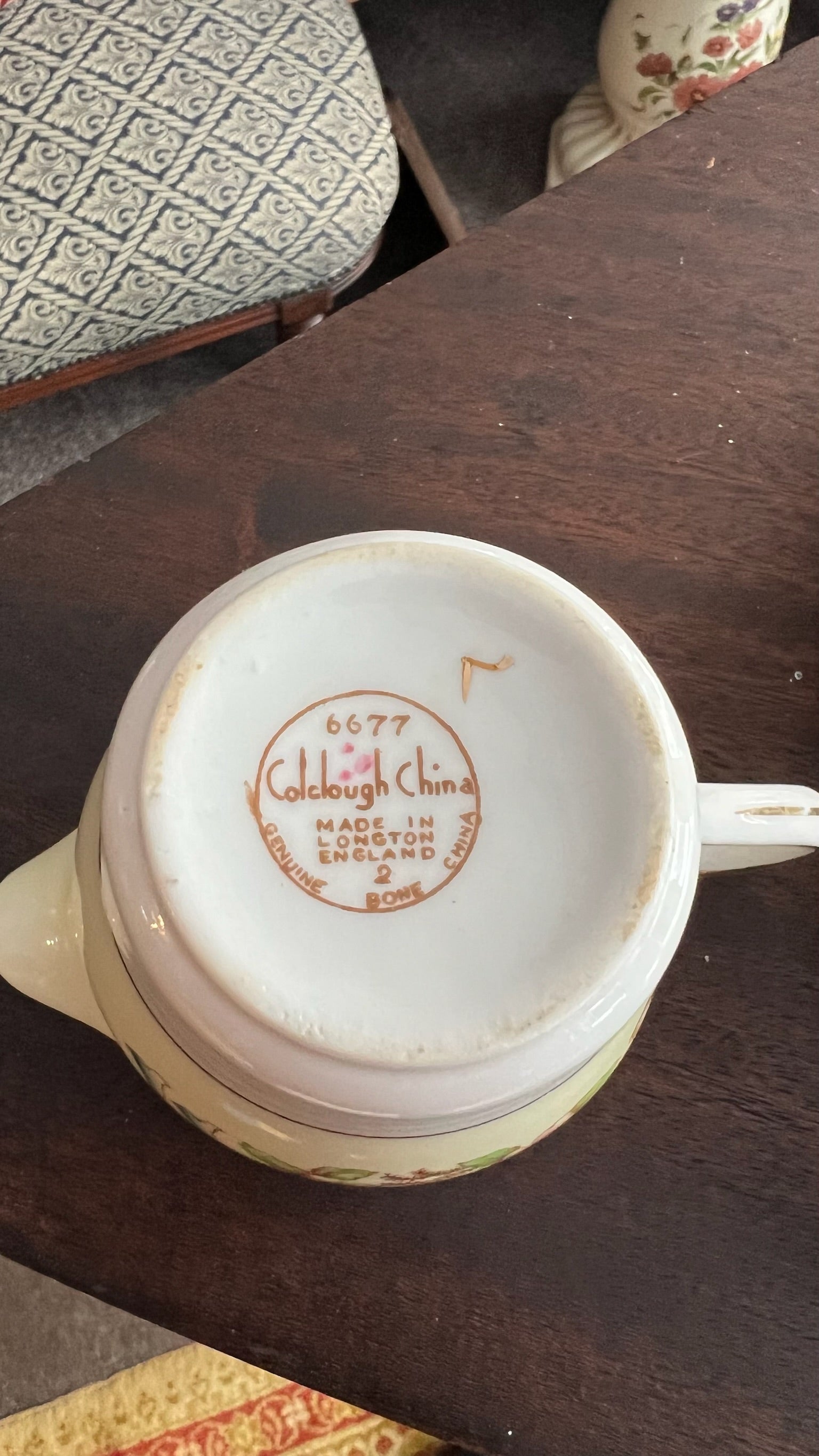 Vintage English bone china tea set (partial)