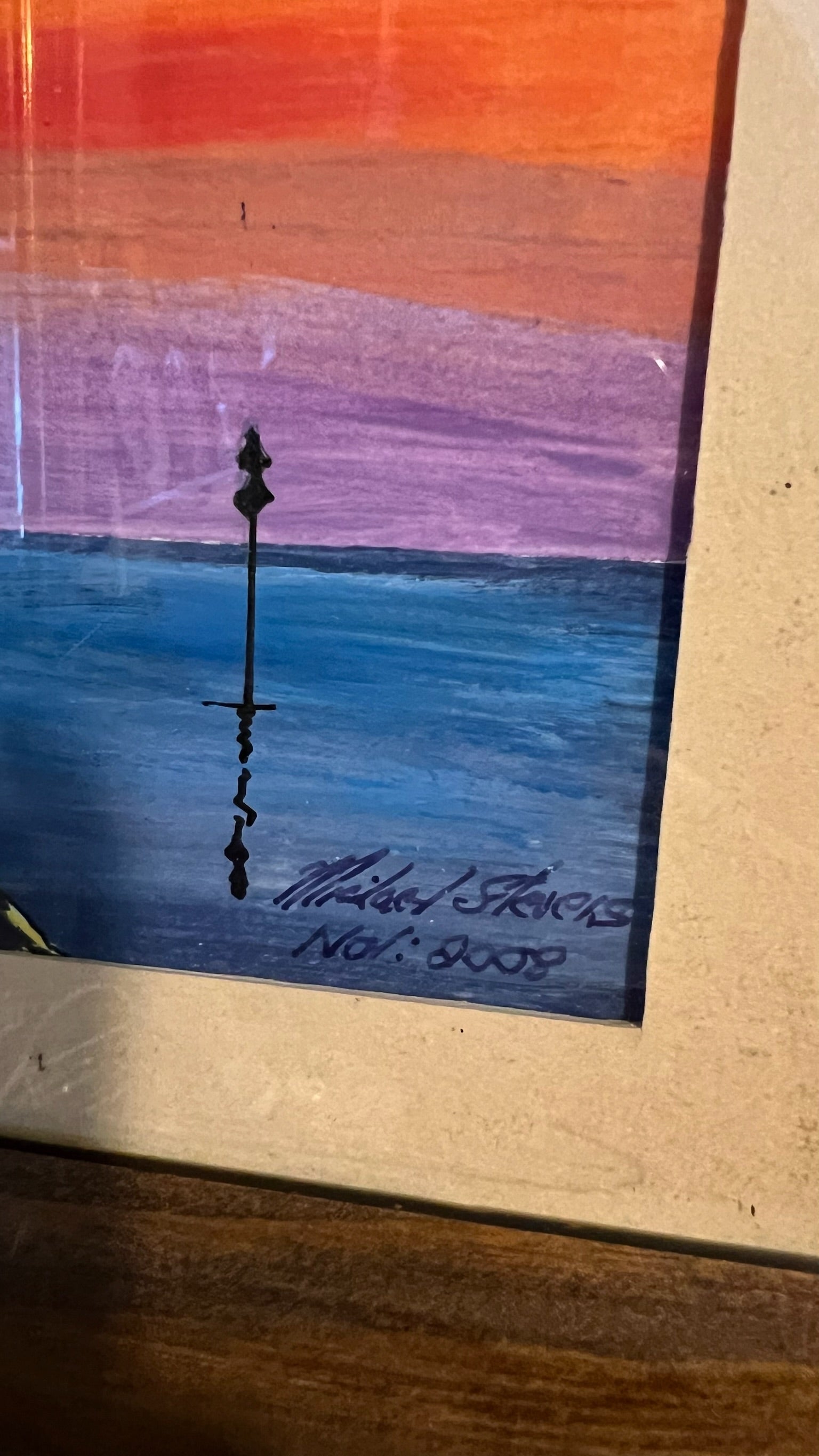 2 framed lighthouse pictures (set)