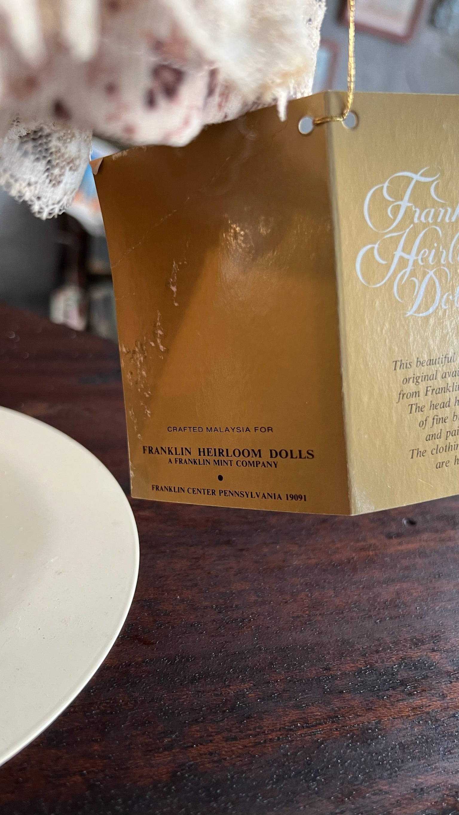 Franklin Heirloom Dolls – porcelain collectible doll