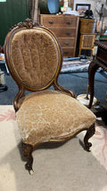 Antique Victorian walnut balloon-back chairs