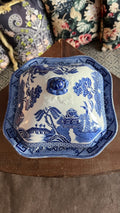 Vintage English Woods Ware “Willow” Lidded Serving Dish