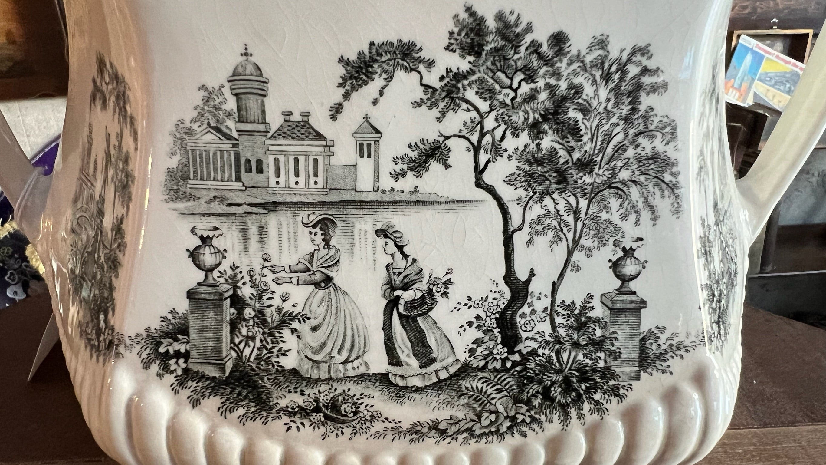 Vintage Adams England “Minuet” soup tureen with ladle