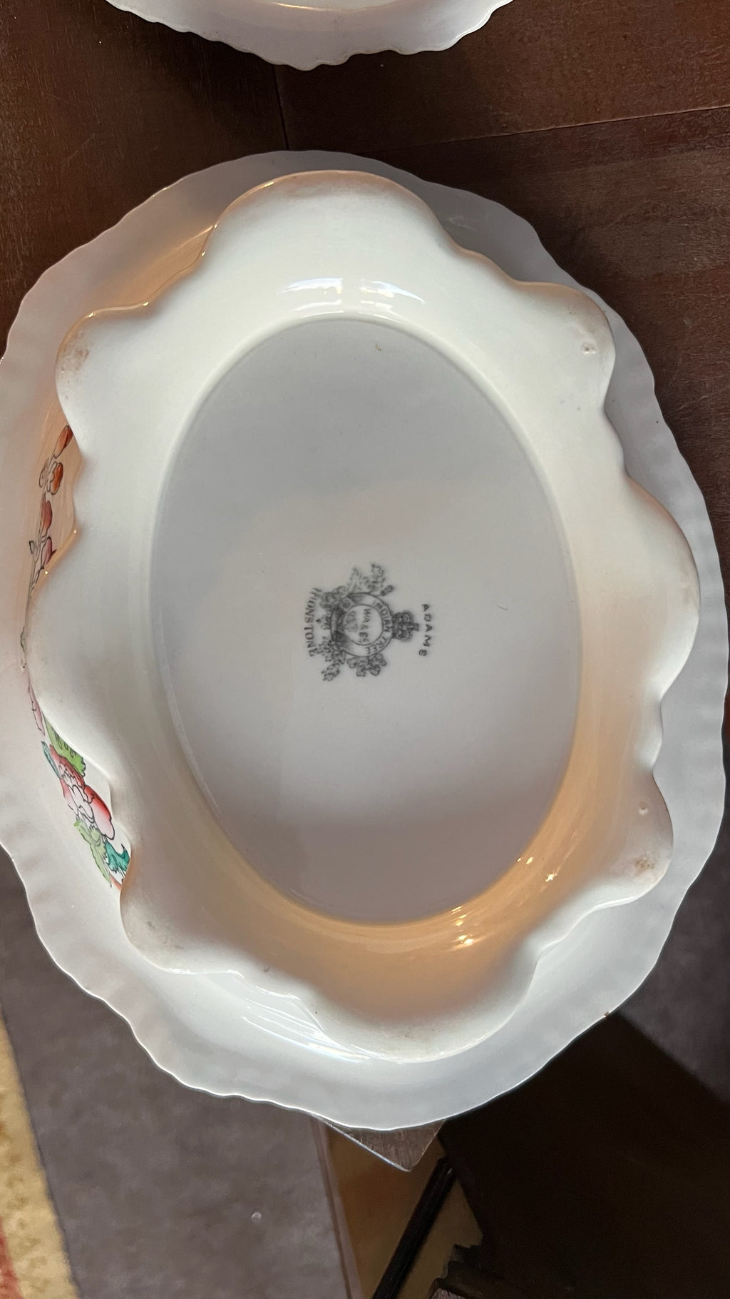 Vintage Adams “Indian Tree” lidded serving bowl / terrine