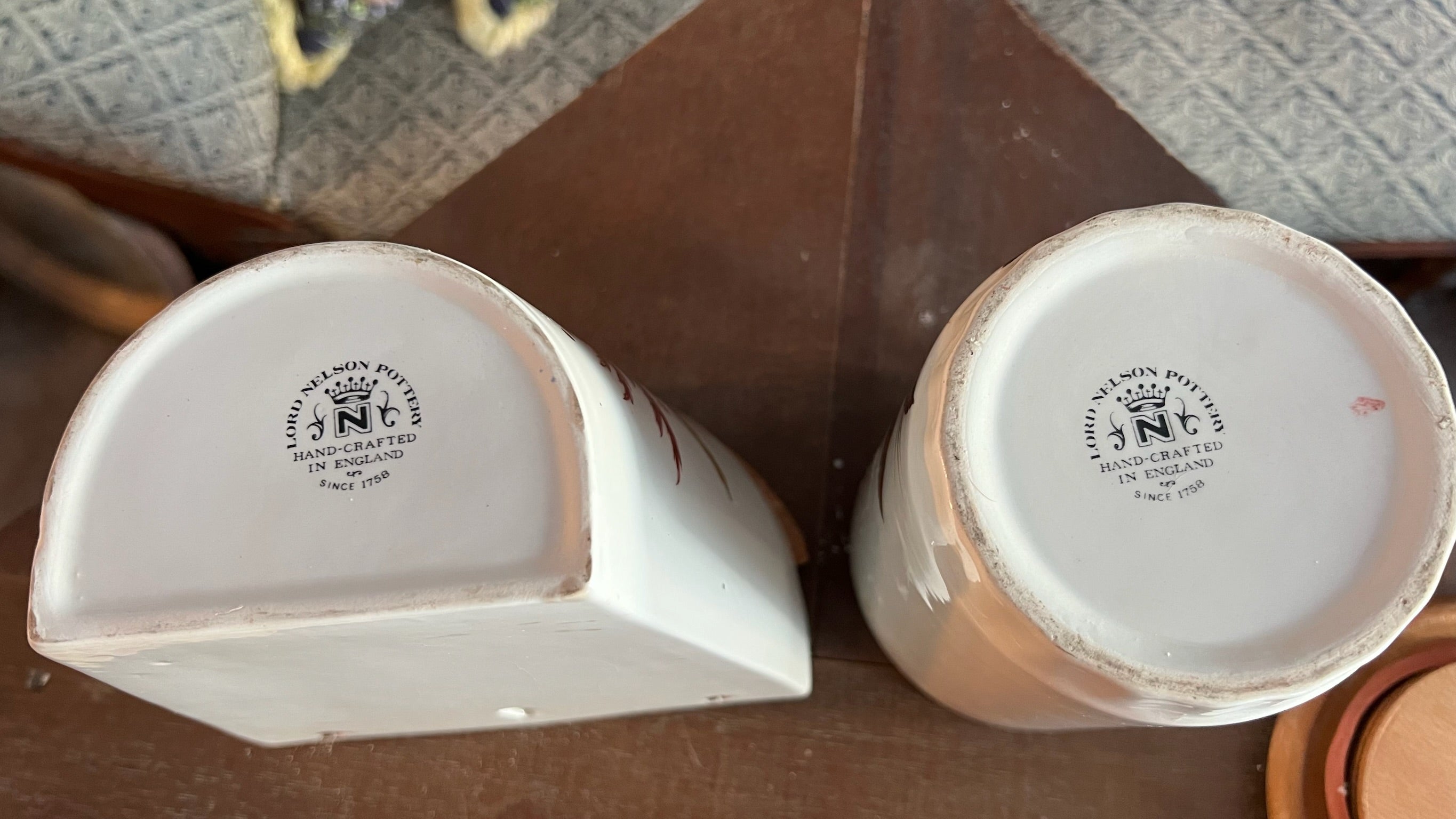 Beautiful vintage kitchen jar set from England
