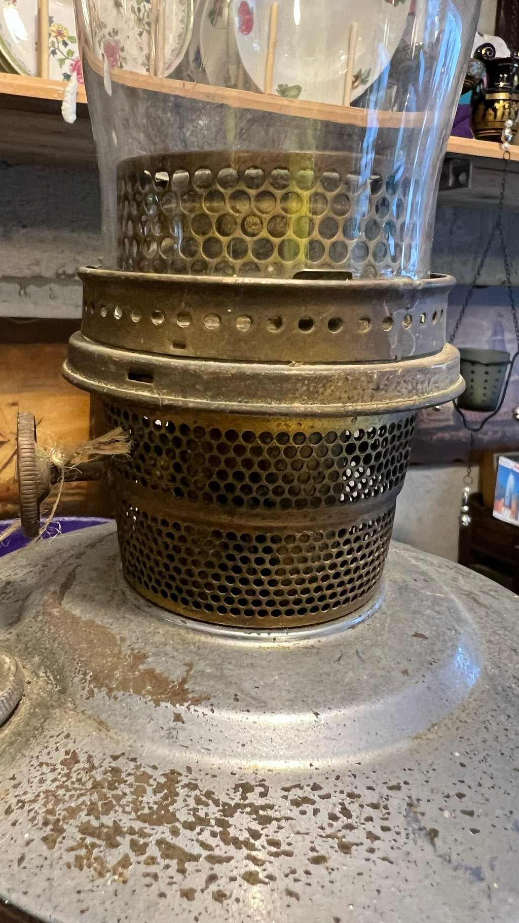 Original early 20th century oil lamp