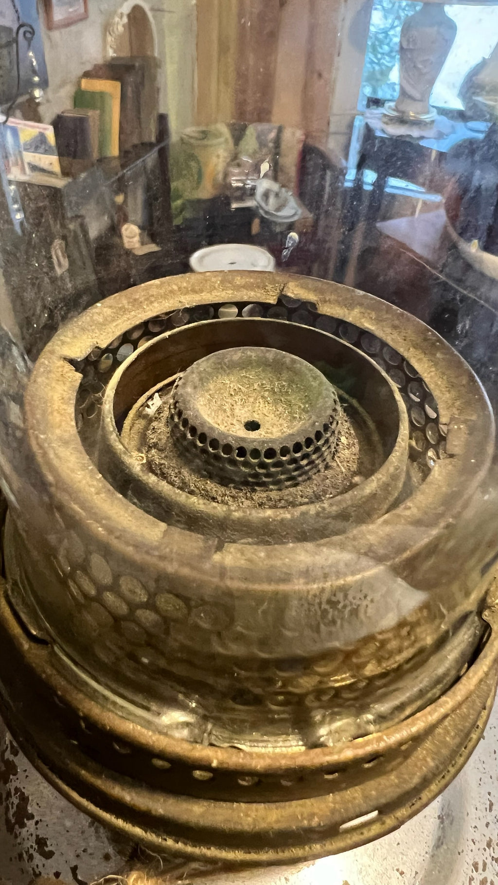 Original early 20th century oil lamp