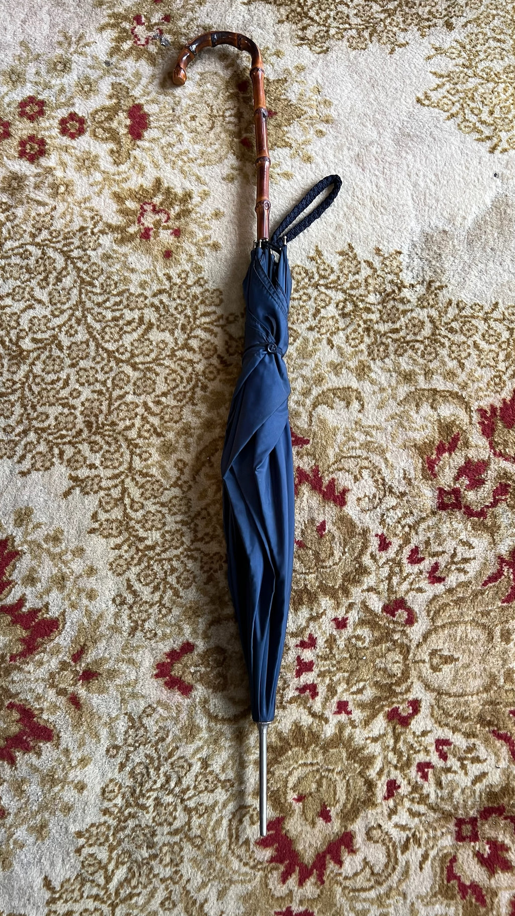 Vintage GAUNTLETT London bamboo handle umbrella