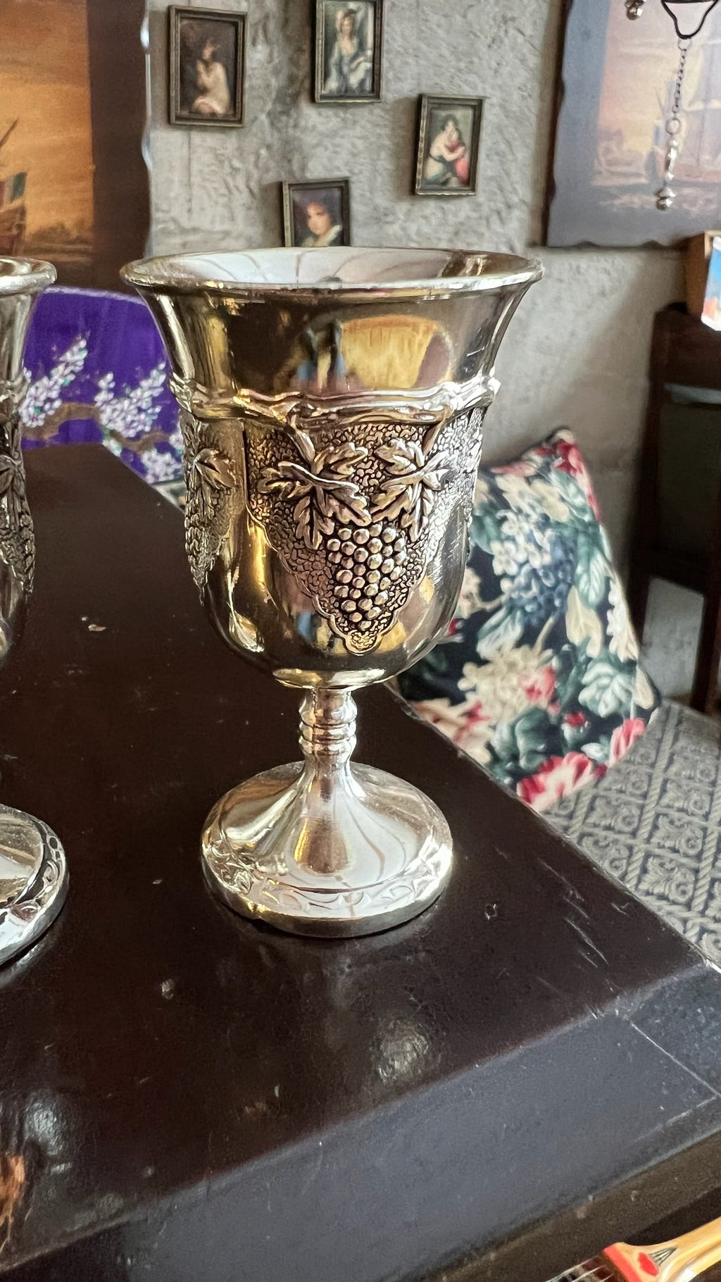 Vintage silver-plated liquor set
