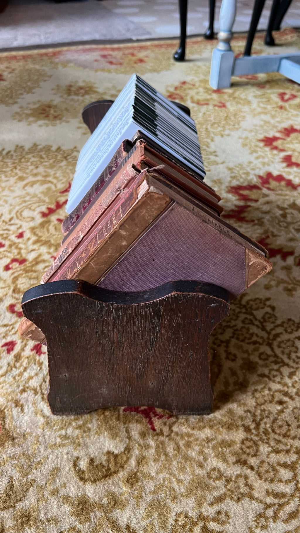 Vintage wooden bookcase / bookshelf (1930-1950)
