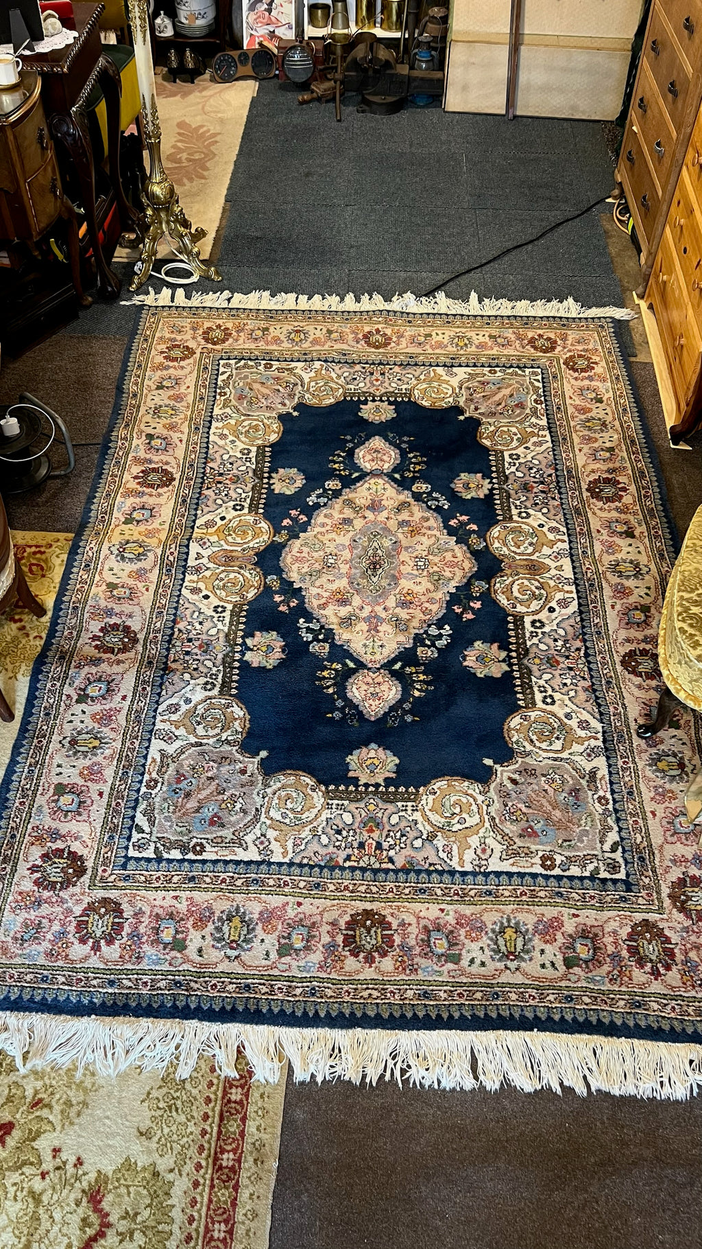 Hand-knotted Tabriz (Tapriz) carpet