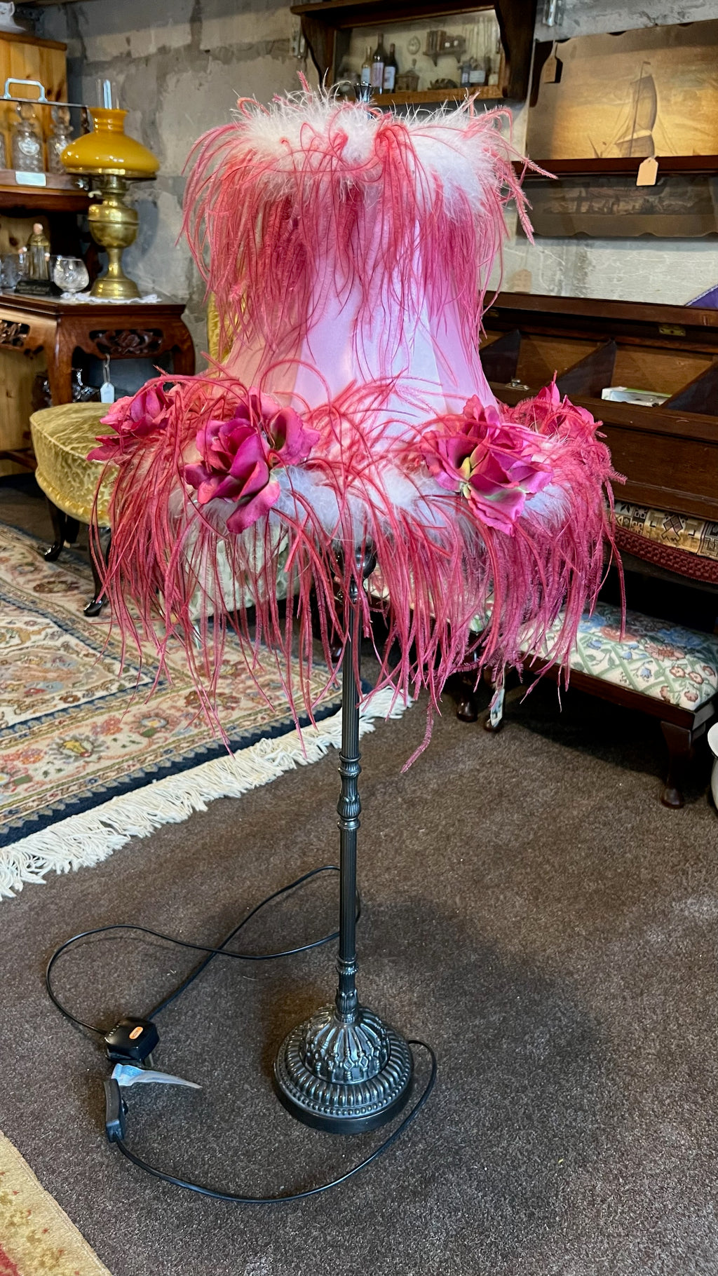 Victorian style boudoir floor lamp