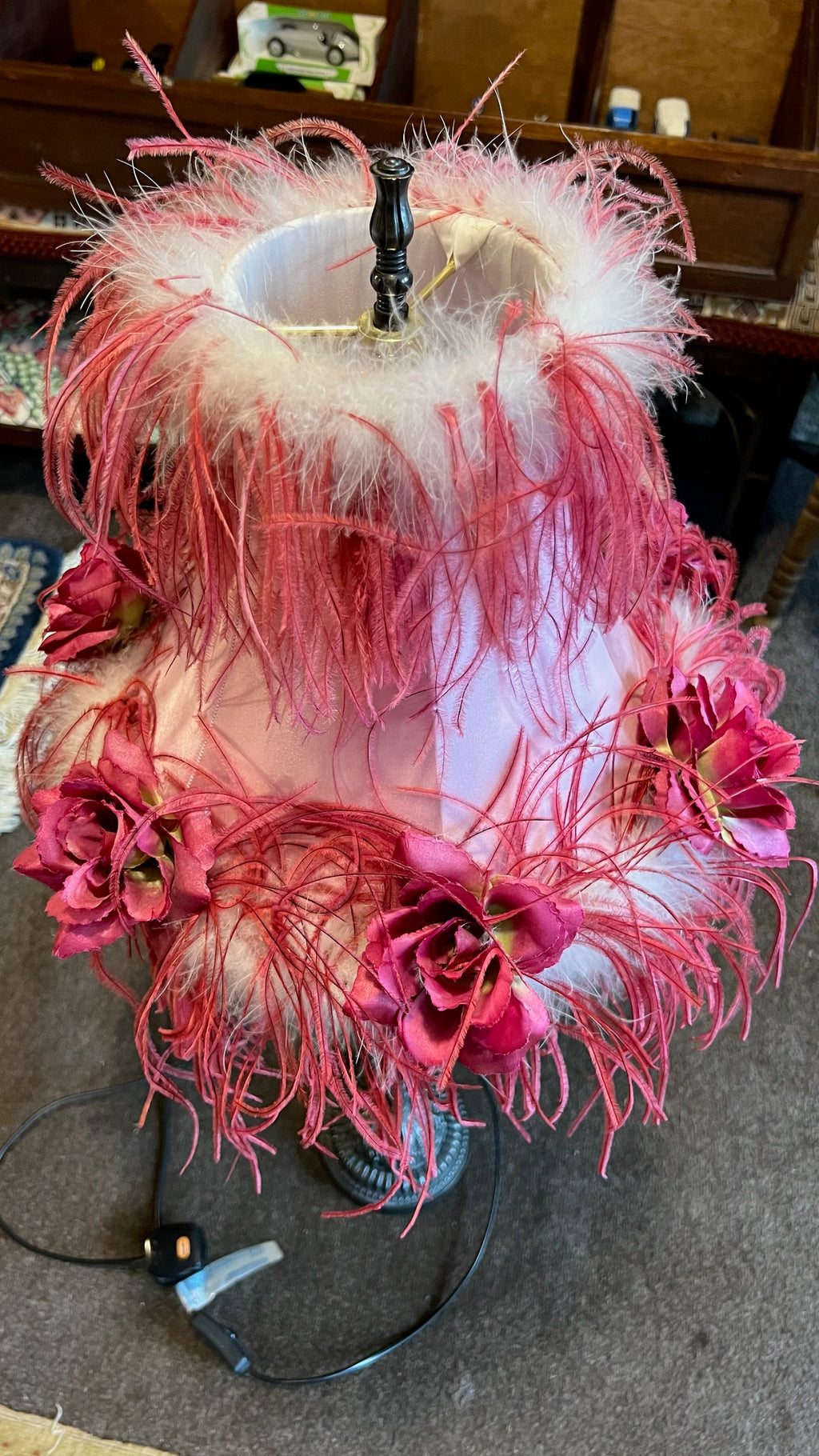Victorian style boudoir floor lamp