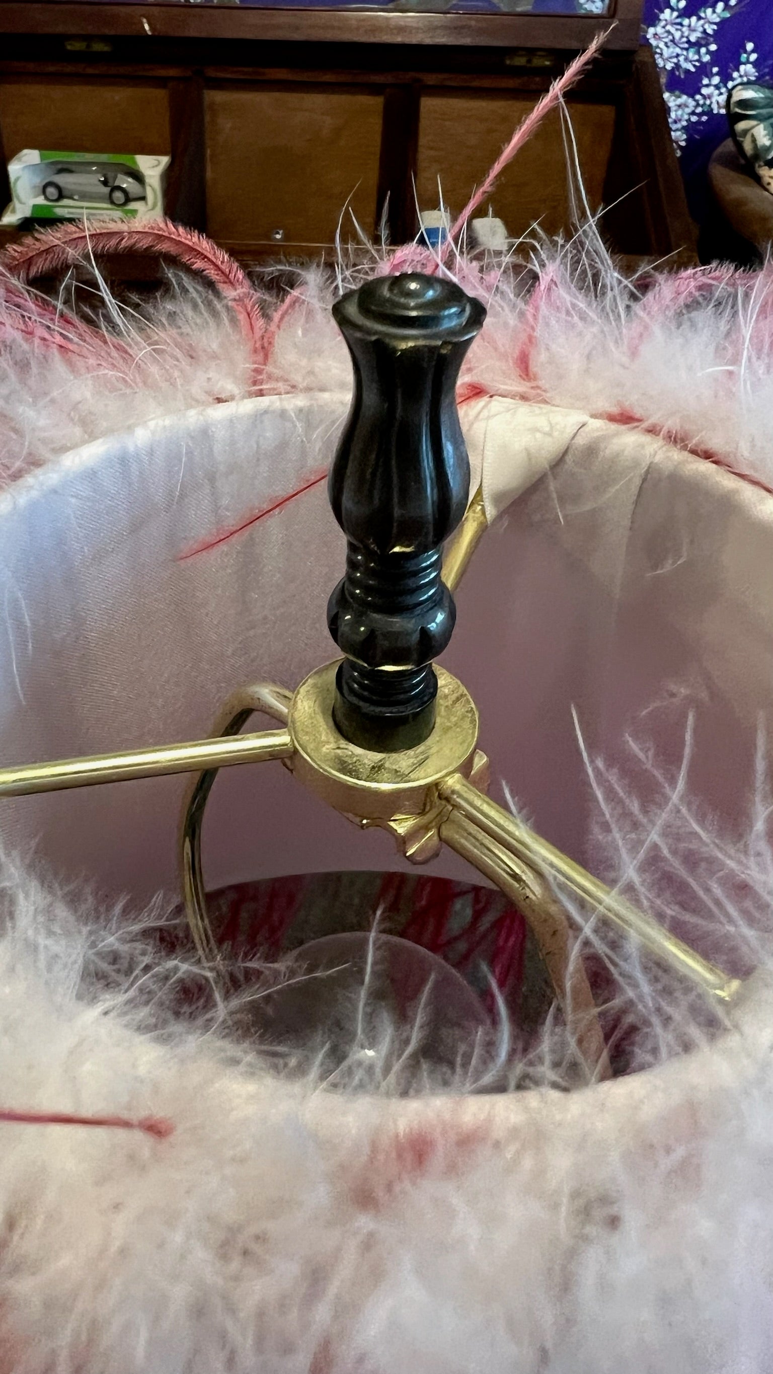 Victorian style boudoir floor lamp