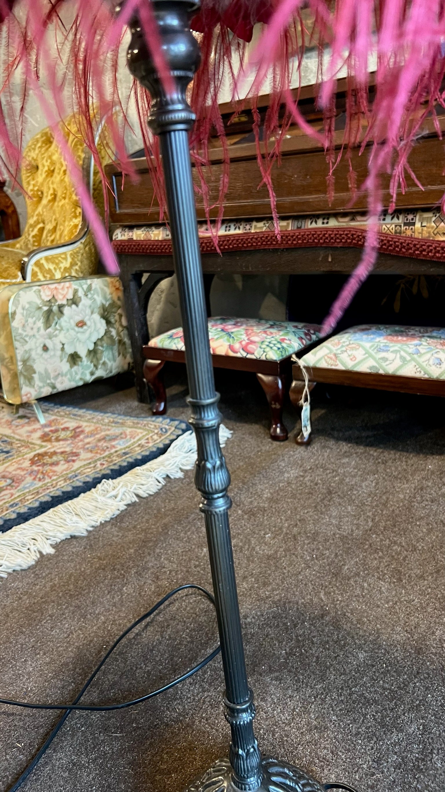 Victorian style boudoir floor lamp