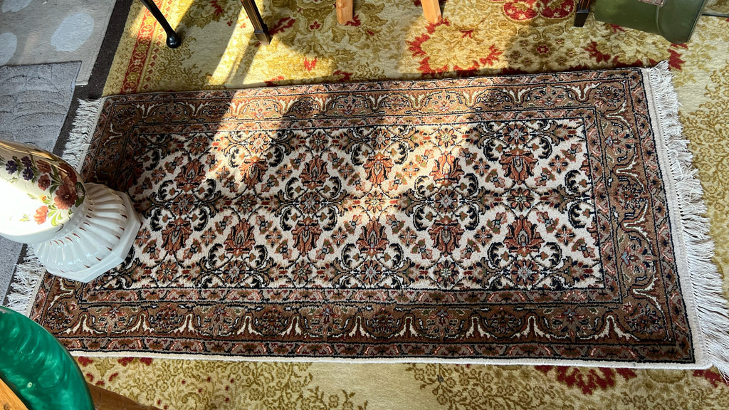 Hand-knotted Bidjar (Bidgar) rug runner – India