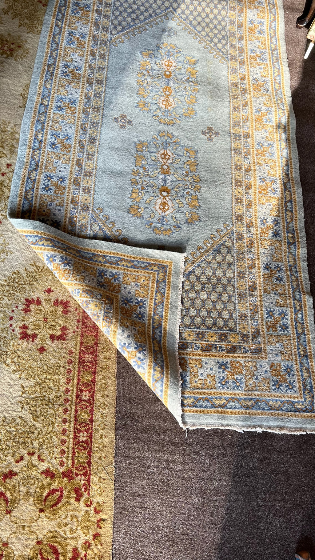 Beautiful Tunisian wool rug runner – 207 × 100 cm