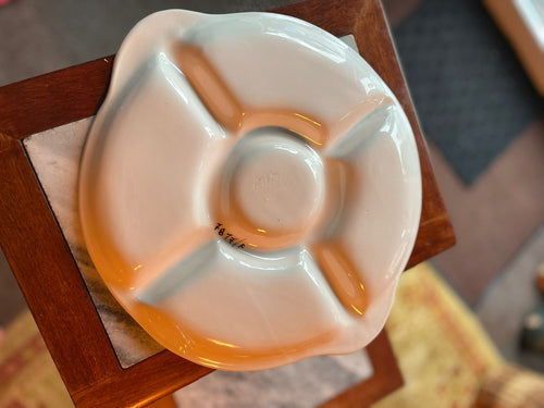 1950s-1960s Italian majolica style fruit pattern serving platter